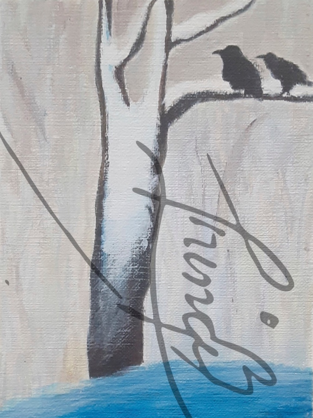 Print of Acrylic Painting